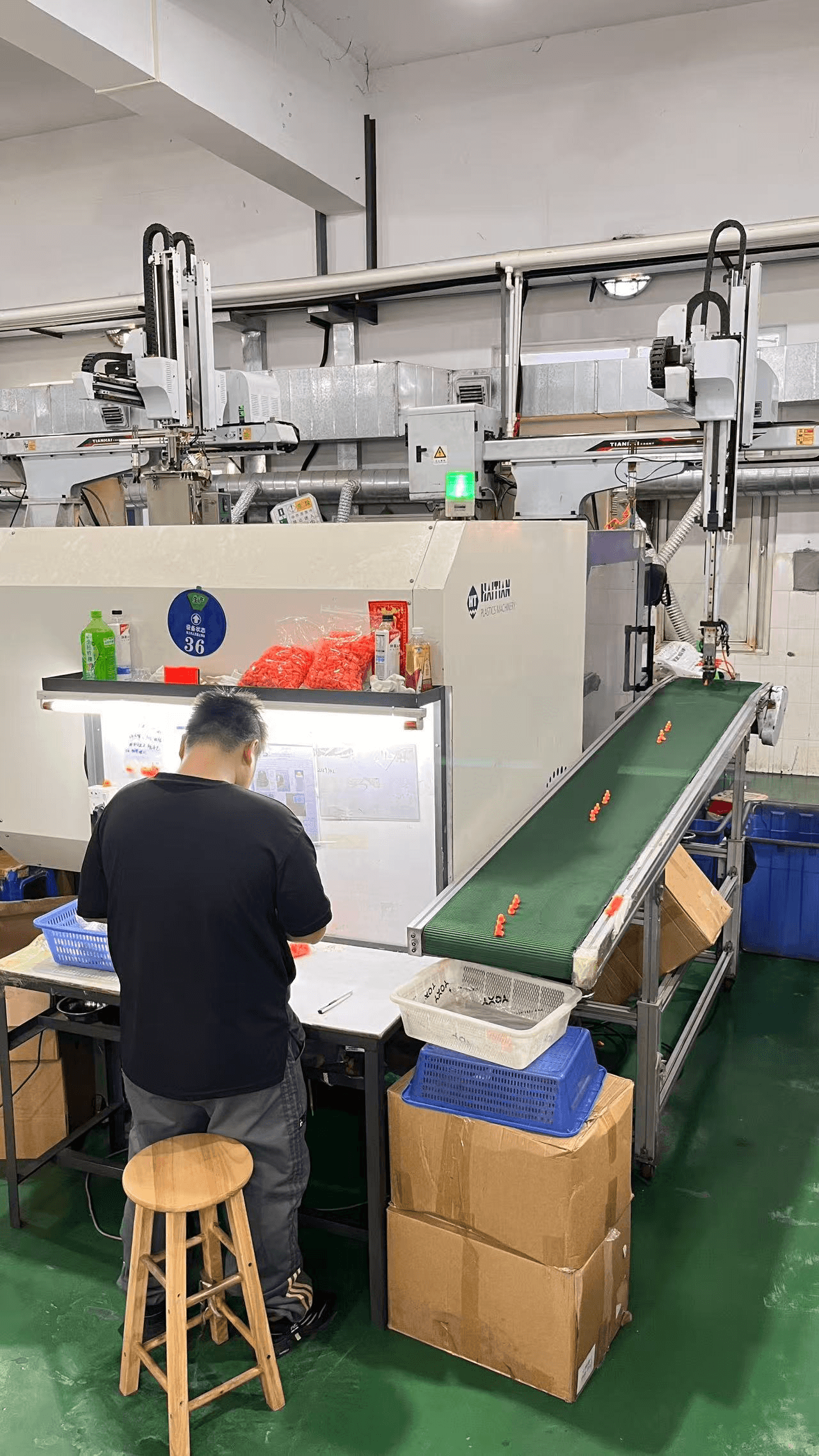 Trial molding at a manufacturing partner facility in China