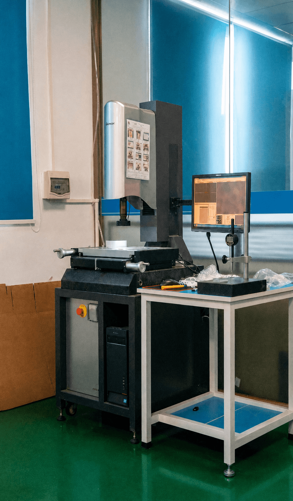 Optical inspection at a manufacturing partner facility in China