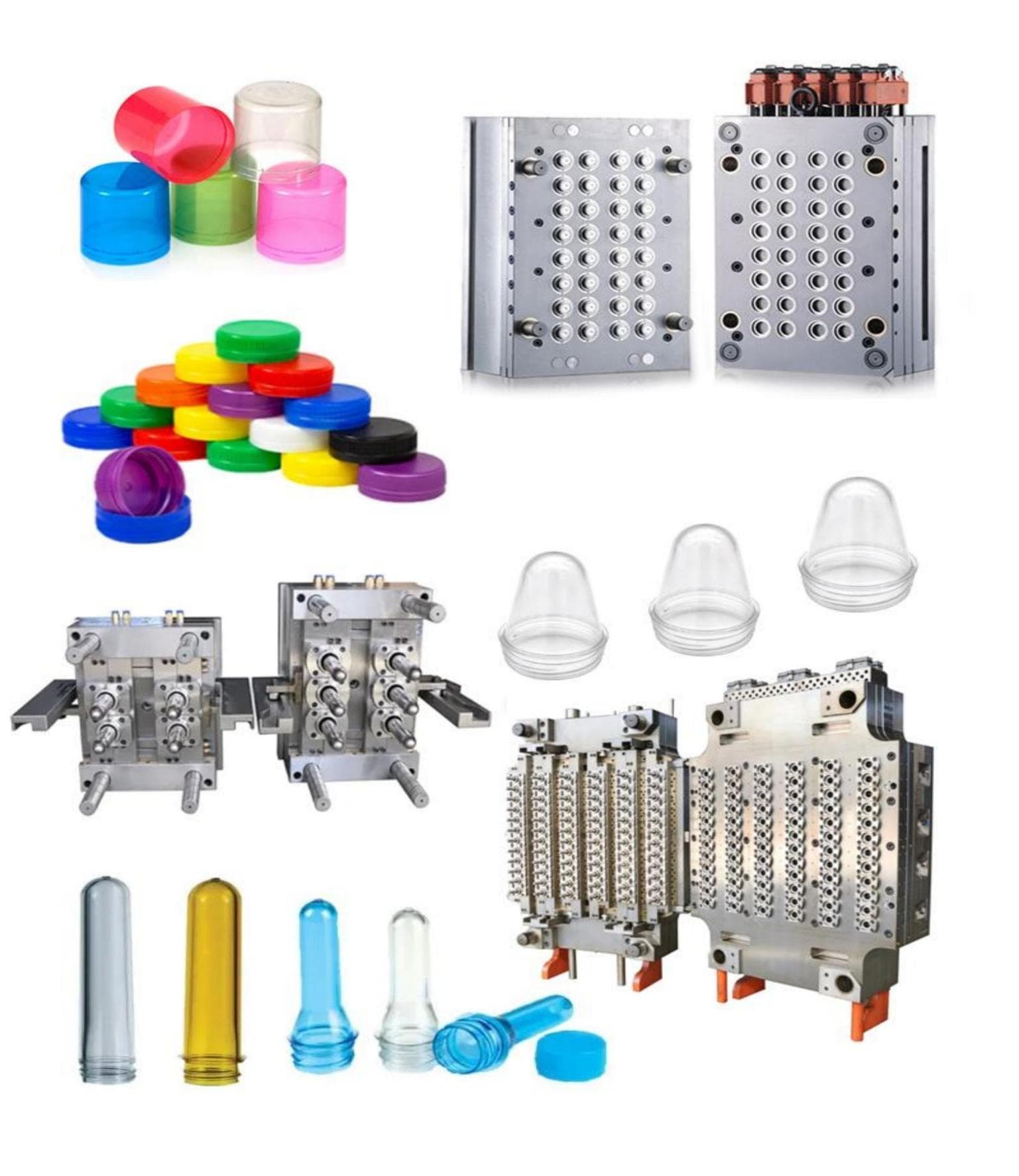 Thin-wall and packaging injection molds with plastic containers